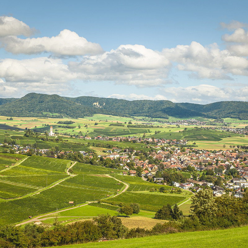 Weite Landschaft rund um den Klinikstandort.
