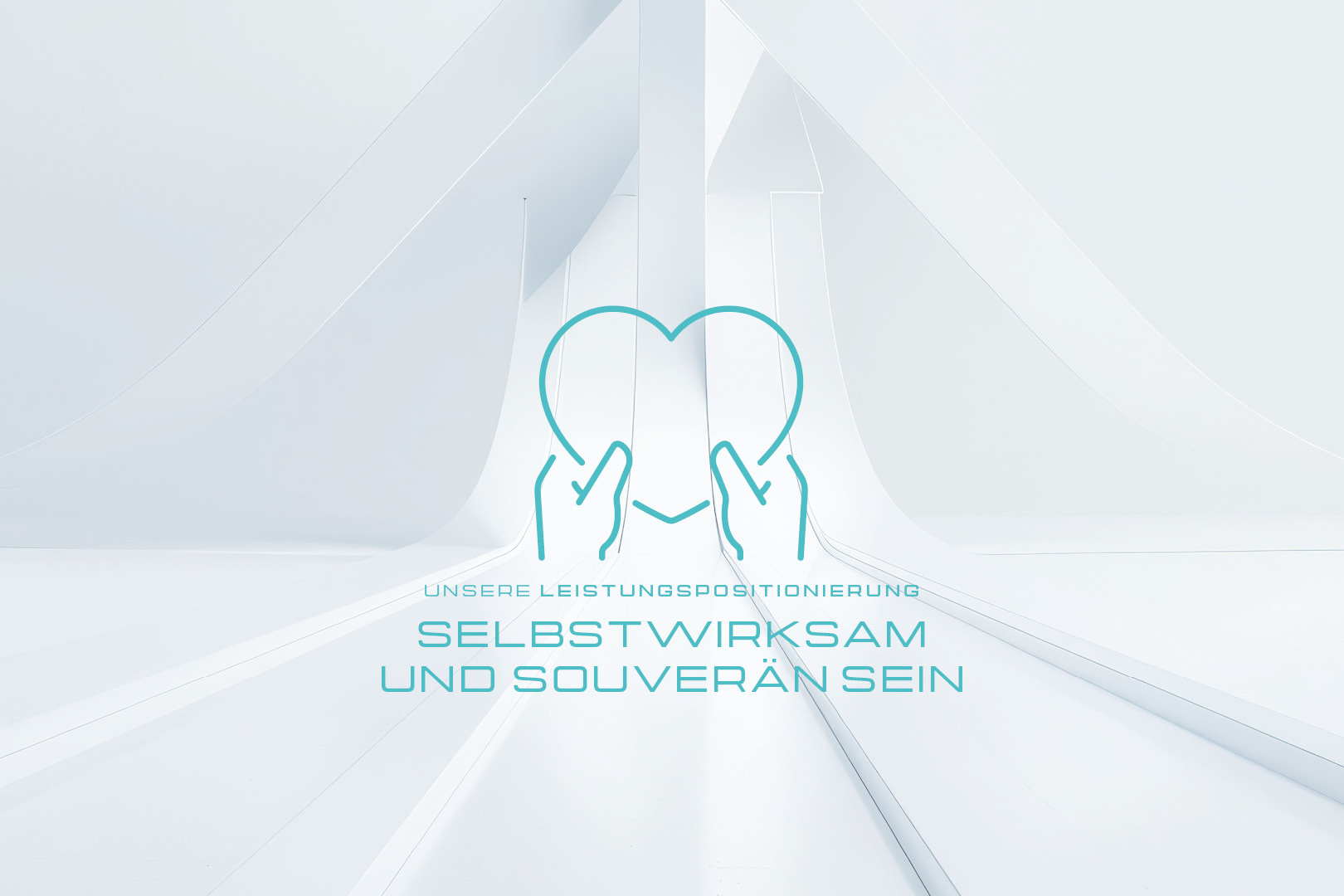 Symbolische Darstellung eines unterstützenden Netzwerks rund um den Menschen.